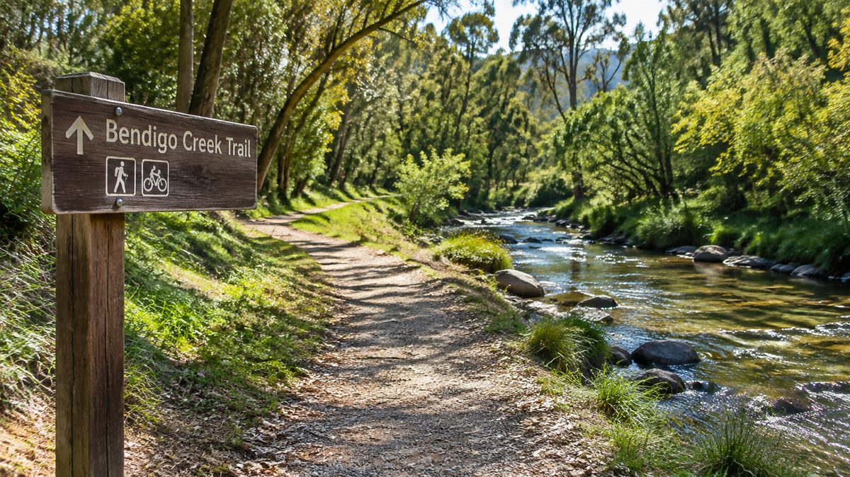 bendigo creek trail: route, distance, access points and facilities