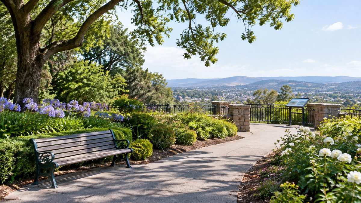 exploring rosalind park: walking paths, gardens and the lookout