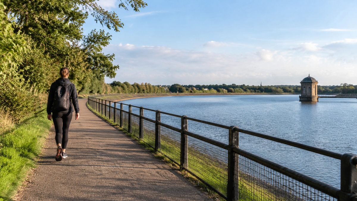 kennington reservoir walking guide: access, paths and facilities
