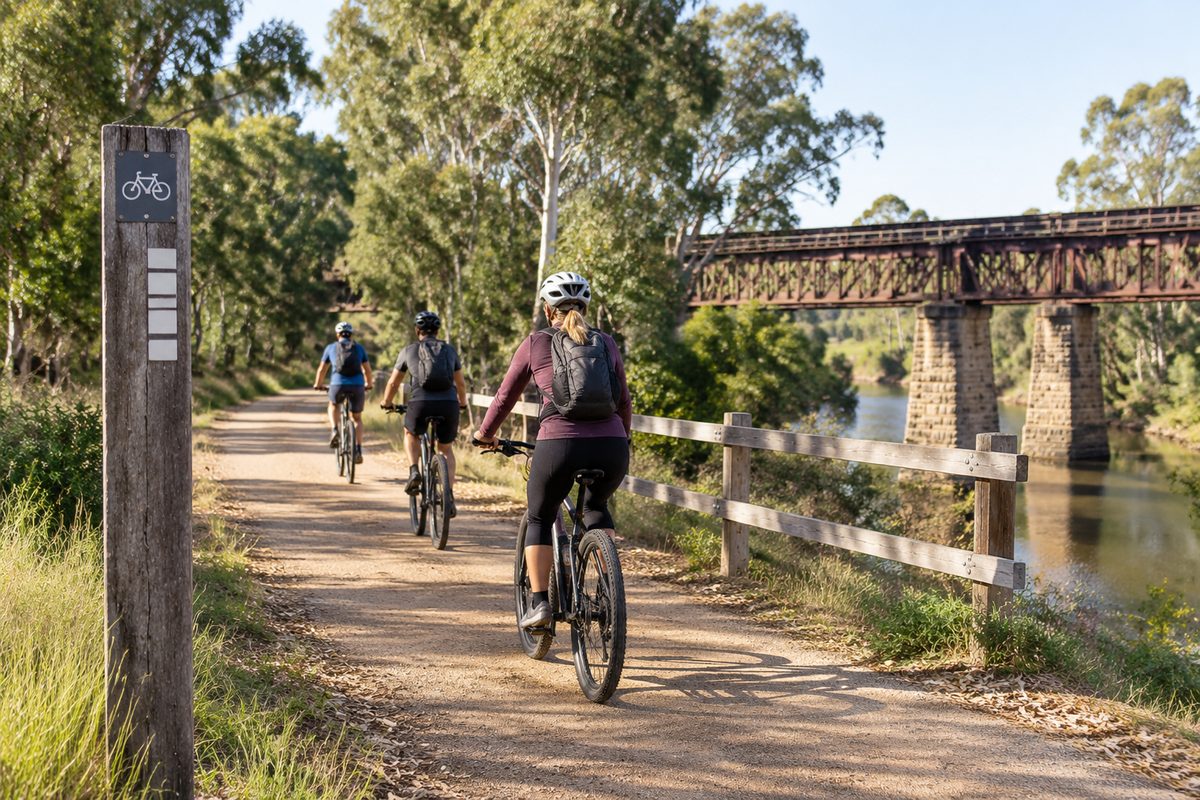 o’keefe rail trail: planning a walk or ride from bendigo